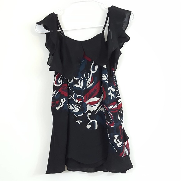 Parker Black and Red Floral Blouse - Picture 11 of 11
